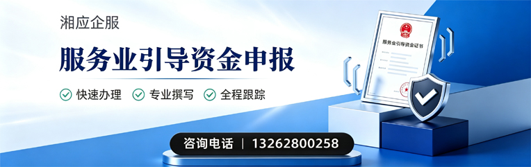 恩施服务业引导资金申报服务