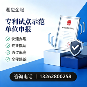 恩施专利试点示范单位申报服务